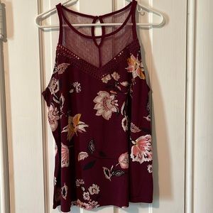 Maurices floral tank top